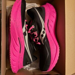 Saucony Women's Black and Pink Running Shoes - BGR! Edition